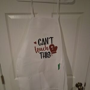 White Apron Can't Touch This Print